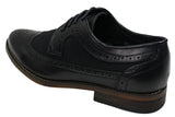 Moški usnjeni brogues čevlji italijanskega oblikovalca elegantno-ležerni rjavi črni mornarsko modri retro