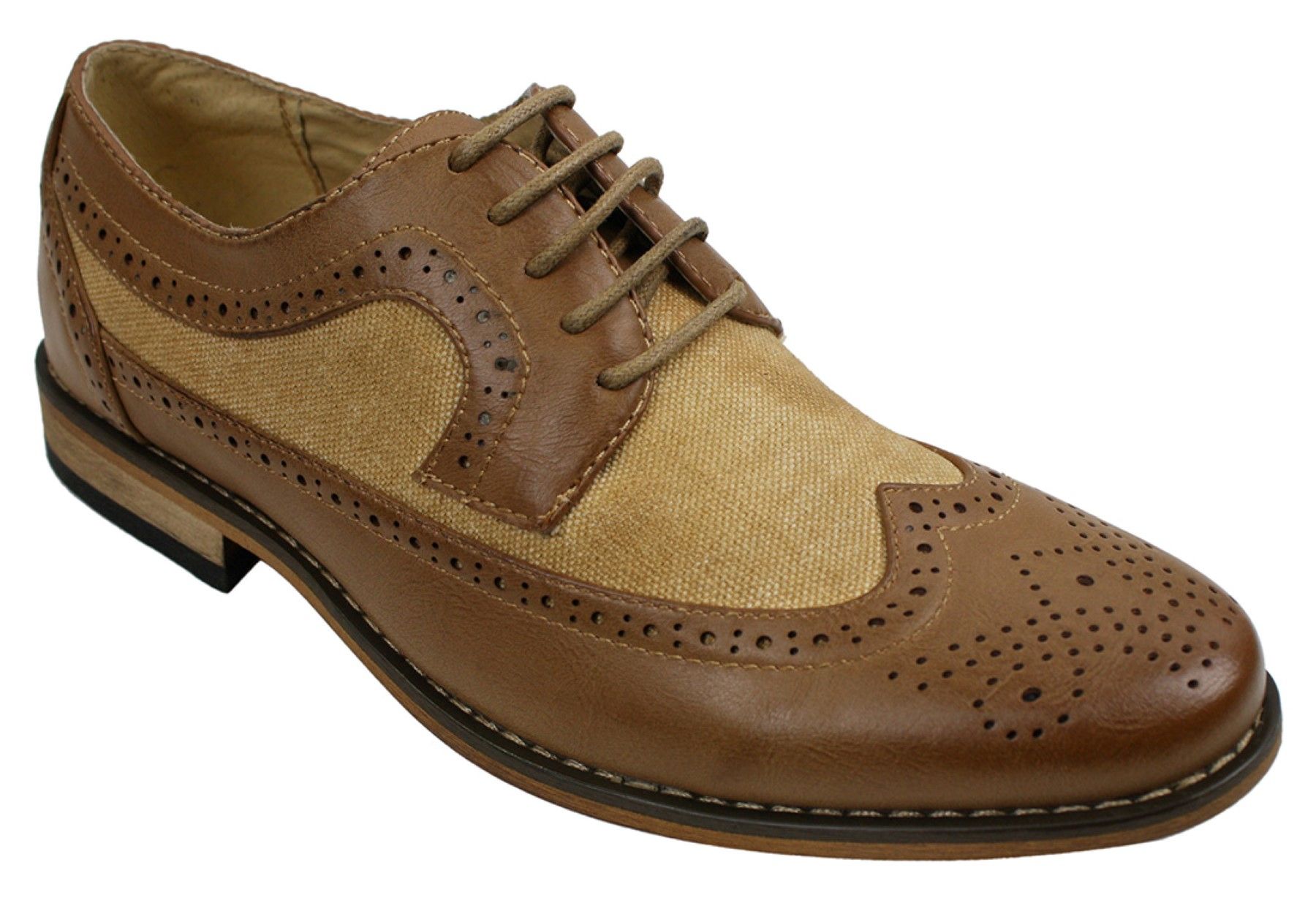 Moški usnjeni brogues čevlji italijanskega oblikovalca elegantno-ležerni rjavi črni mornarsko modri retro