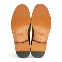 Moški rjavi usnjeni oxfordski čevlji Wingtip brogue