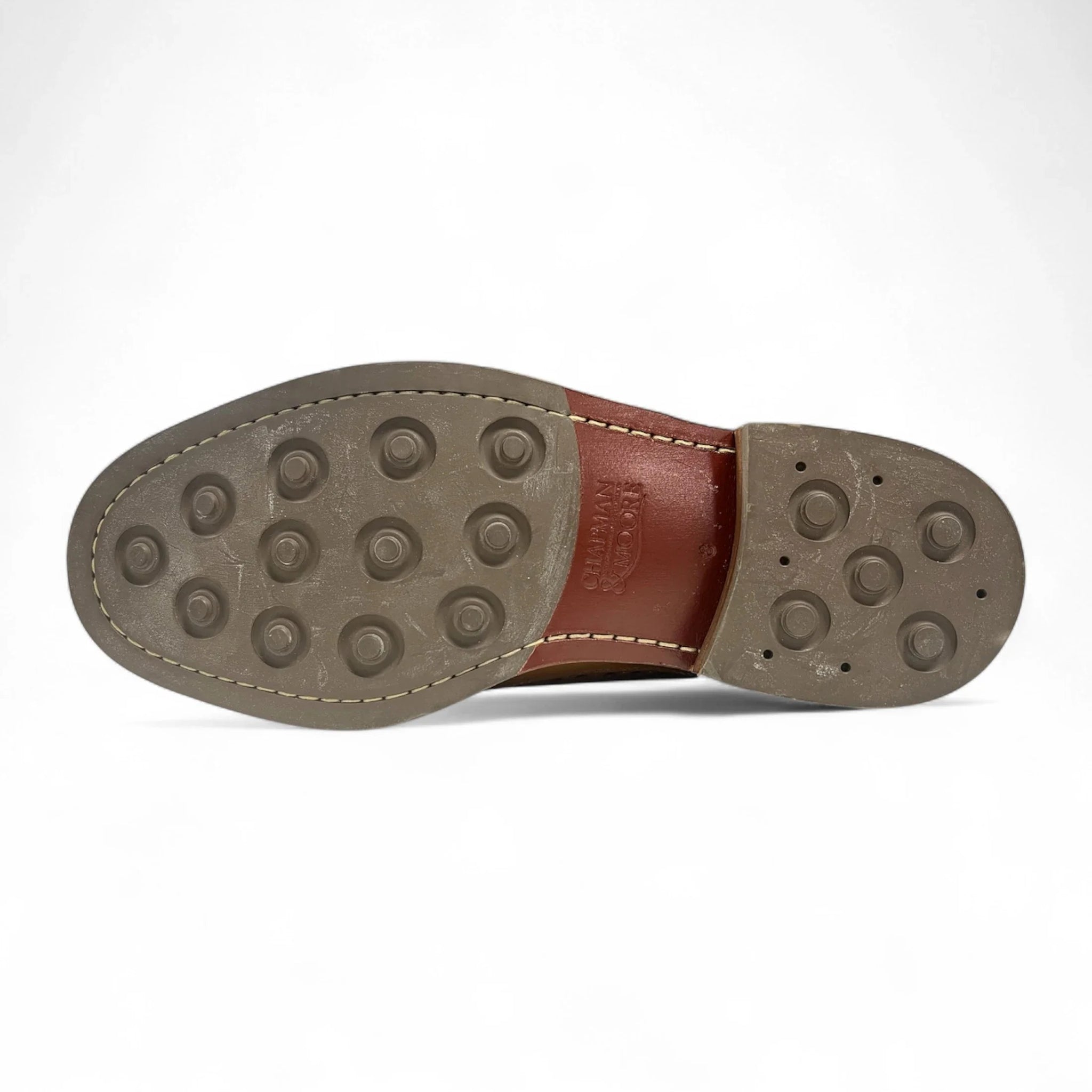 Moški rjavi semiš usnjeni brogues čevlji