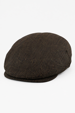 Moška ravna kapa iz volne, ribja kost, rjav tvid, klasična, 1920-ta unisex Del Boy