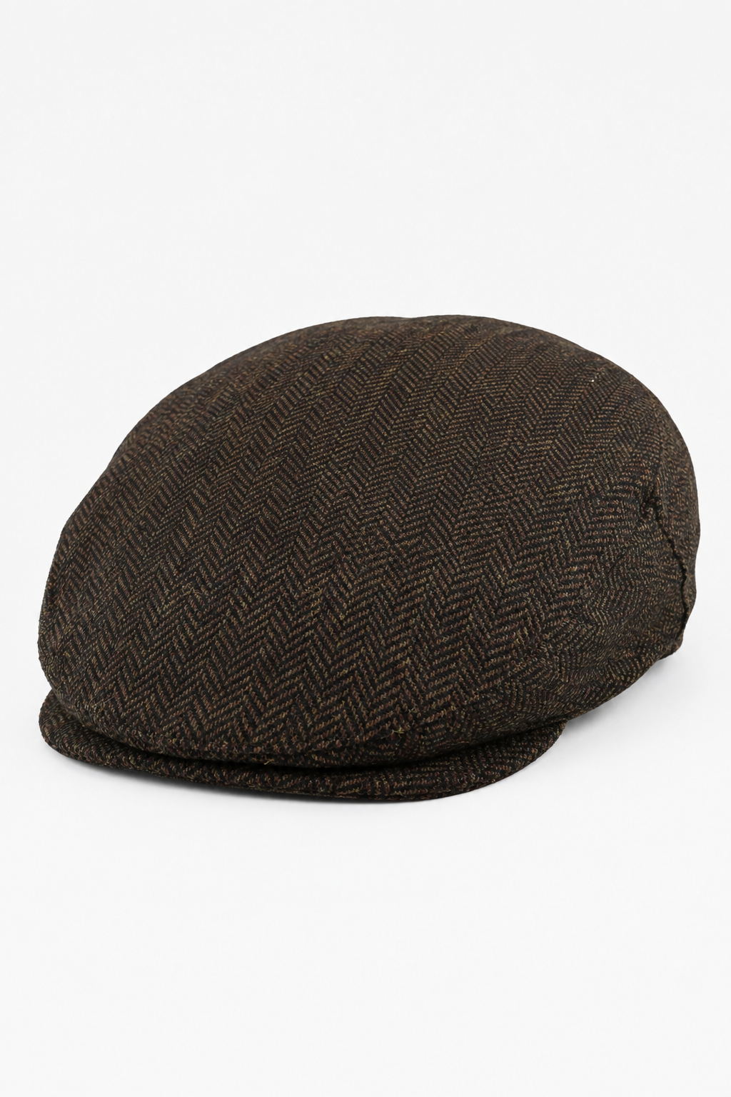 Moška ravna kapa iz volne, ribja kost, rjav tvid, klasična, 1920-ta unisex Del Boy