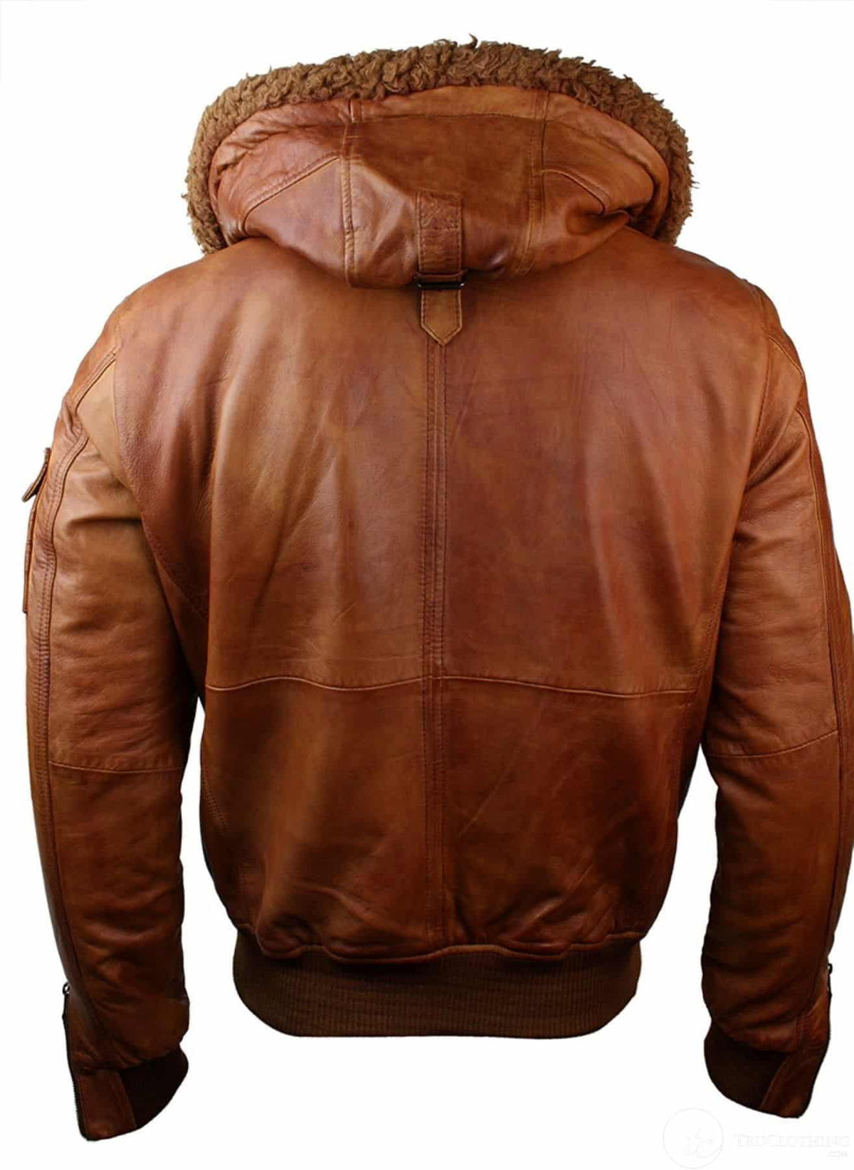 Moška jakna bomber iz pravega usnja s kapuco, pilotska, vintage rjava, retro-rjava