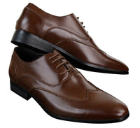 Moški usnjeni brogues z vezalkami, italijanski dizajnerski čevlji, elegantni formalni, klasični, retro