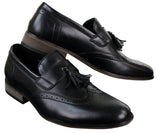 Moški usnjeni brezrokavniki z resicami, brogue čevlji za vožnjo, mokasini, klasični vintage, retro