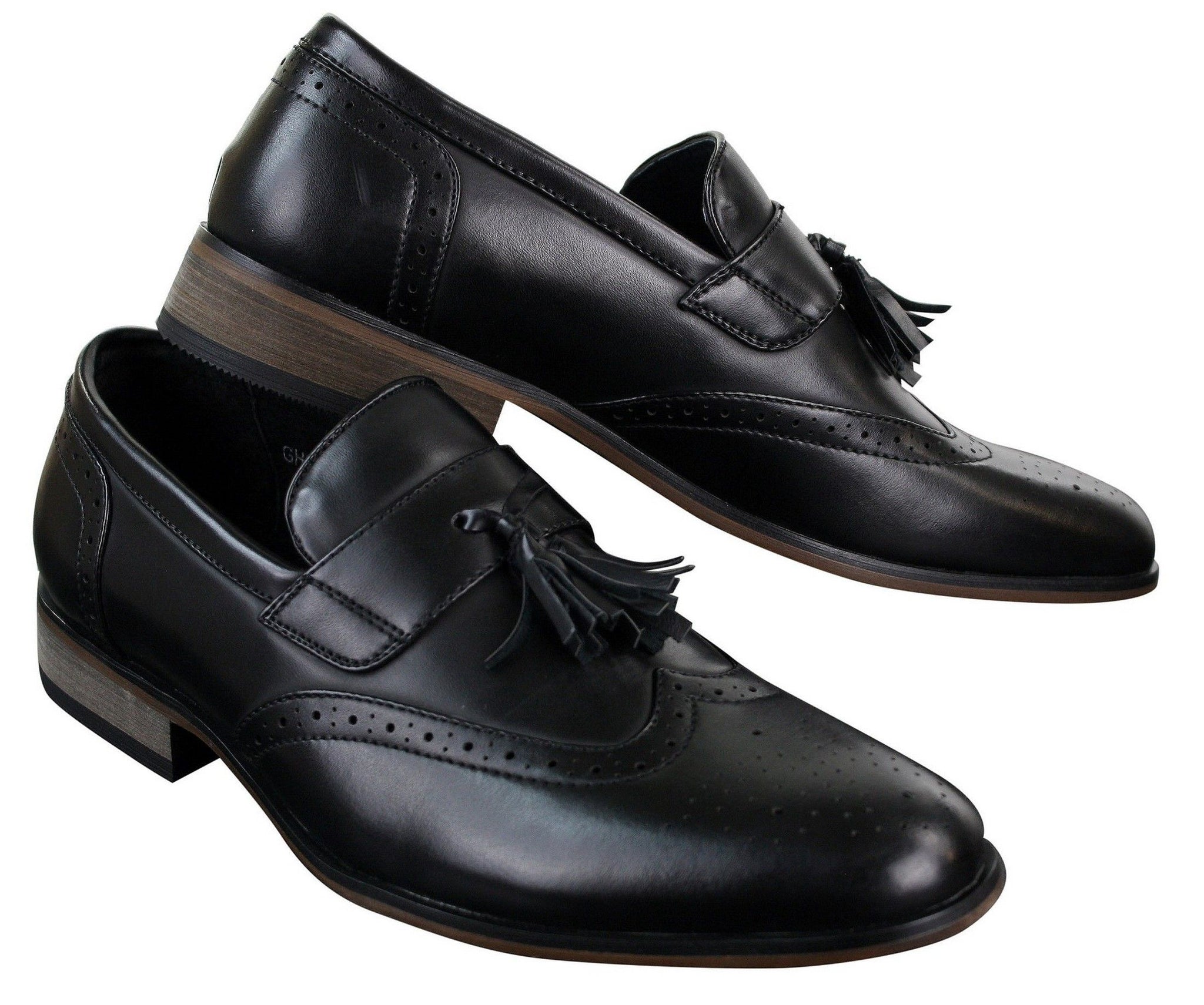 Moški usnjeni brezrokavniki z resicami, brogue čevlji za vožnjo, mokasini, klasični vintage, retro