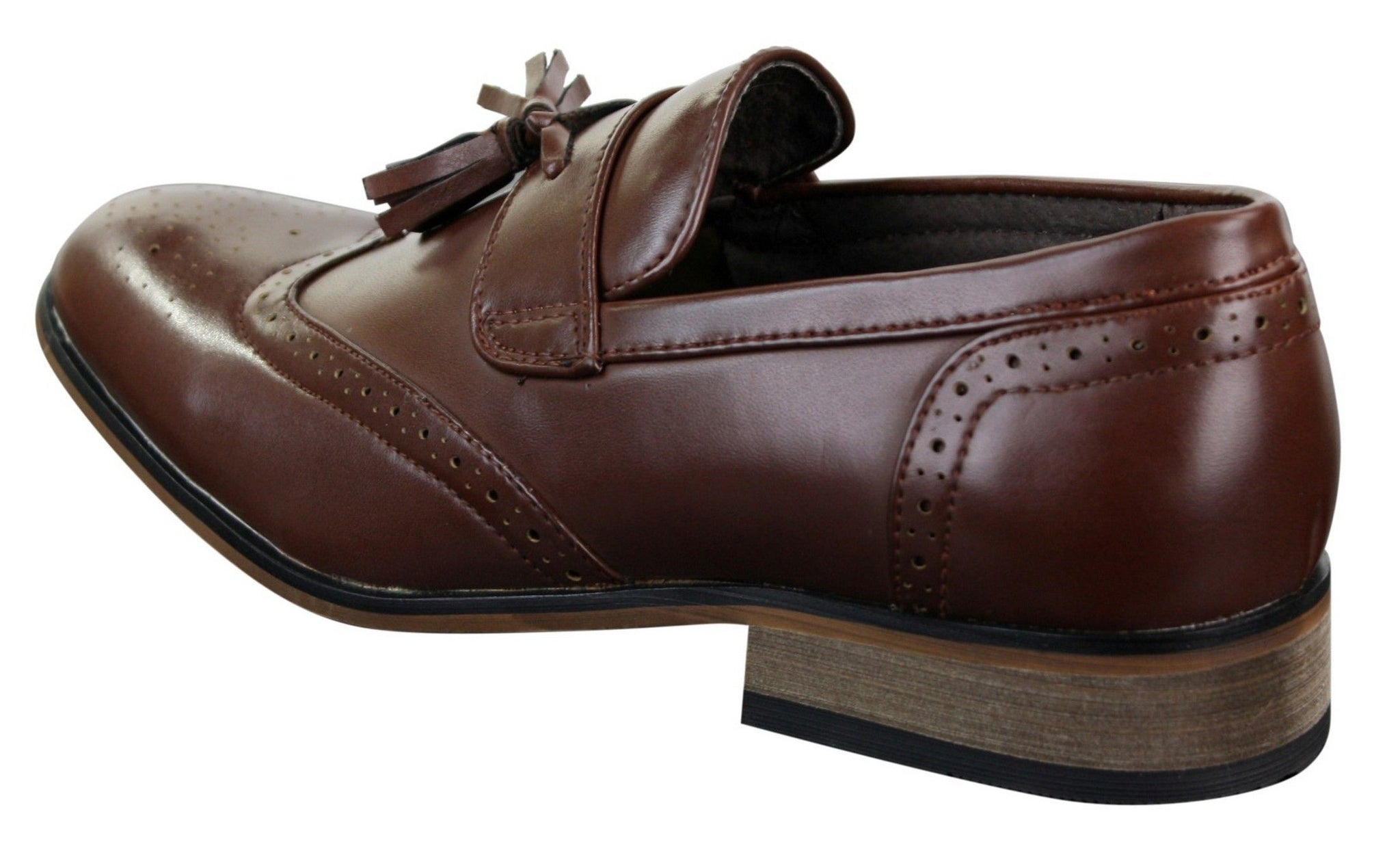 Moški usnjeni brezrokavniki z resicami, brogue čevlji za vožnjo, mokasini, klasični vintage, retro