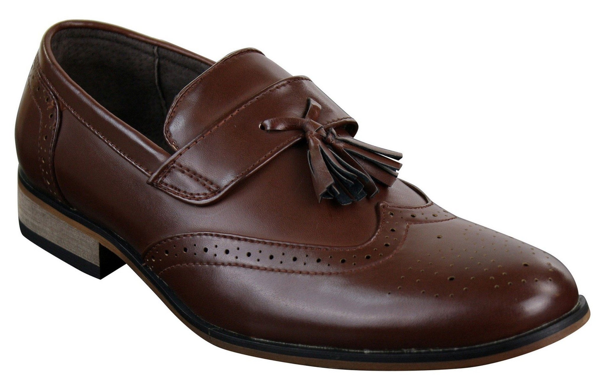 Moški usnjeni brezrokavniki z resicami, brogue čevlji za vožnjo, mokasini, klasični vintage, retro
