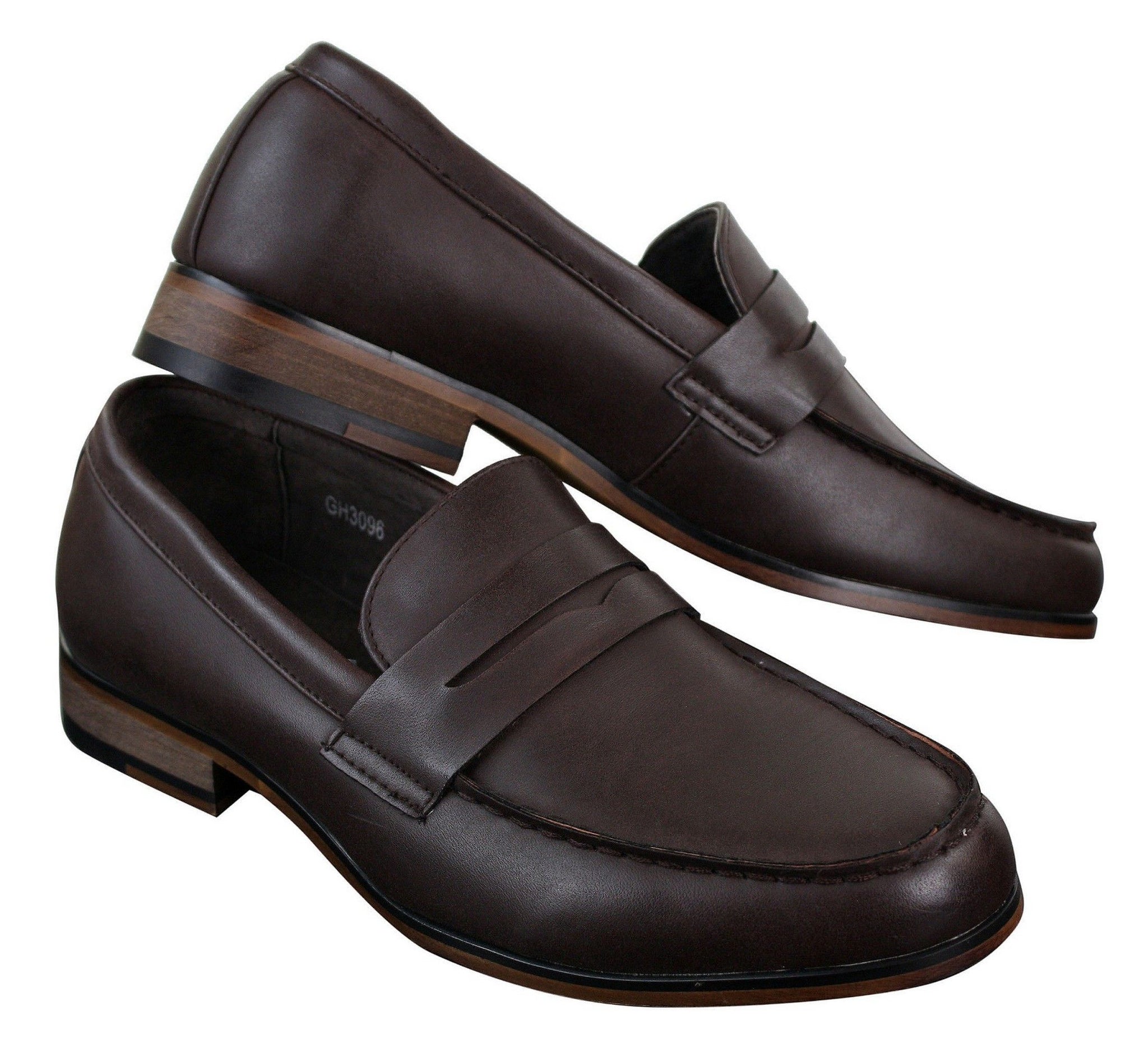 Moški usnjeni natikači iz nubuka, mokasini, čevlji Vintage Retro Classic