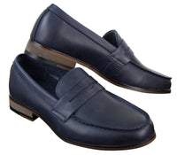 Moški usnjeni natikači iz nubuka, mokasini, čevlji Vintage Retro Classic