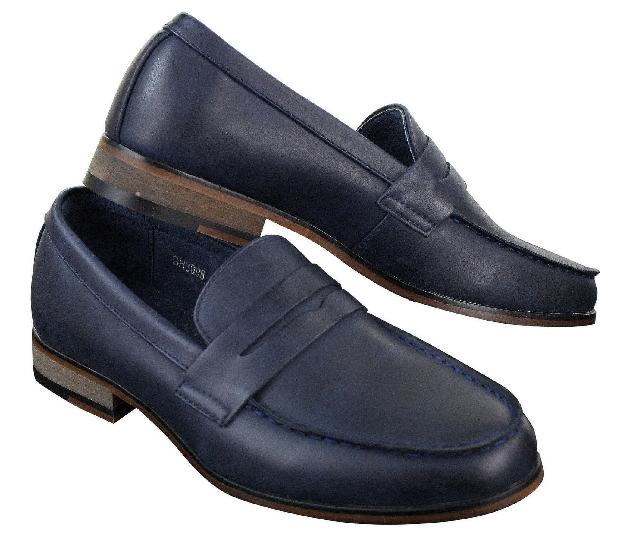 Moški usnjeni natikači iz nubuka, mokasini, čevlji Vintage Retro Classic