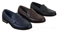 Moški usnjeni natikači iz nubuka, mokasini, čevlji Vintage Retro Classic