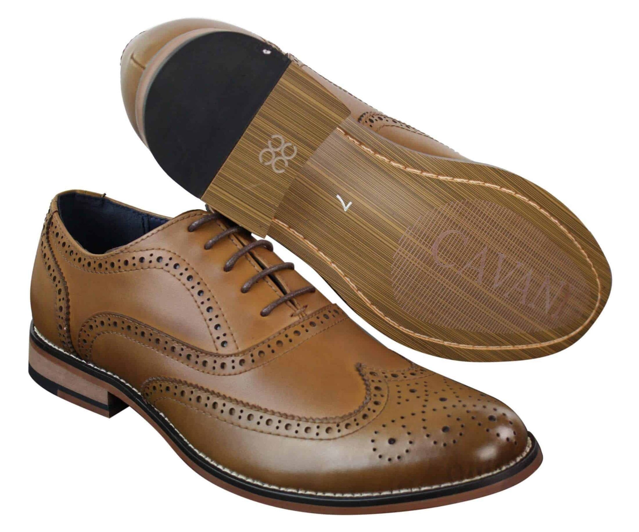 Moški čevlji Gatsby Brouges iz pravega usnja z vezalkami, elegantni dizajnerski retro vintage čevlji
