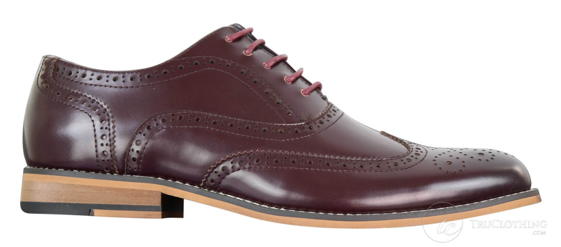 Moški čevlji Gatsby Brouges iz pravega usnja z vezalkami, elegantni dizajnerski retro vintage čevlji