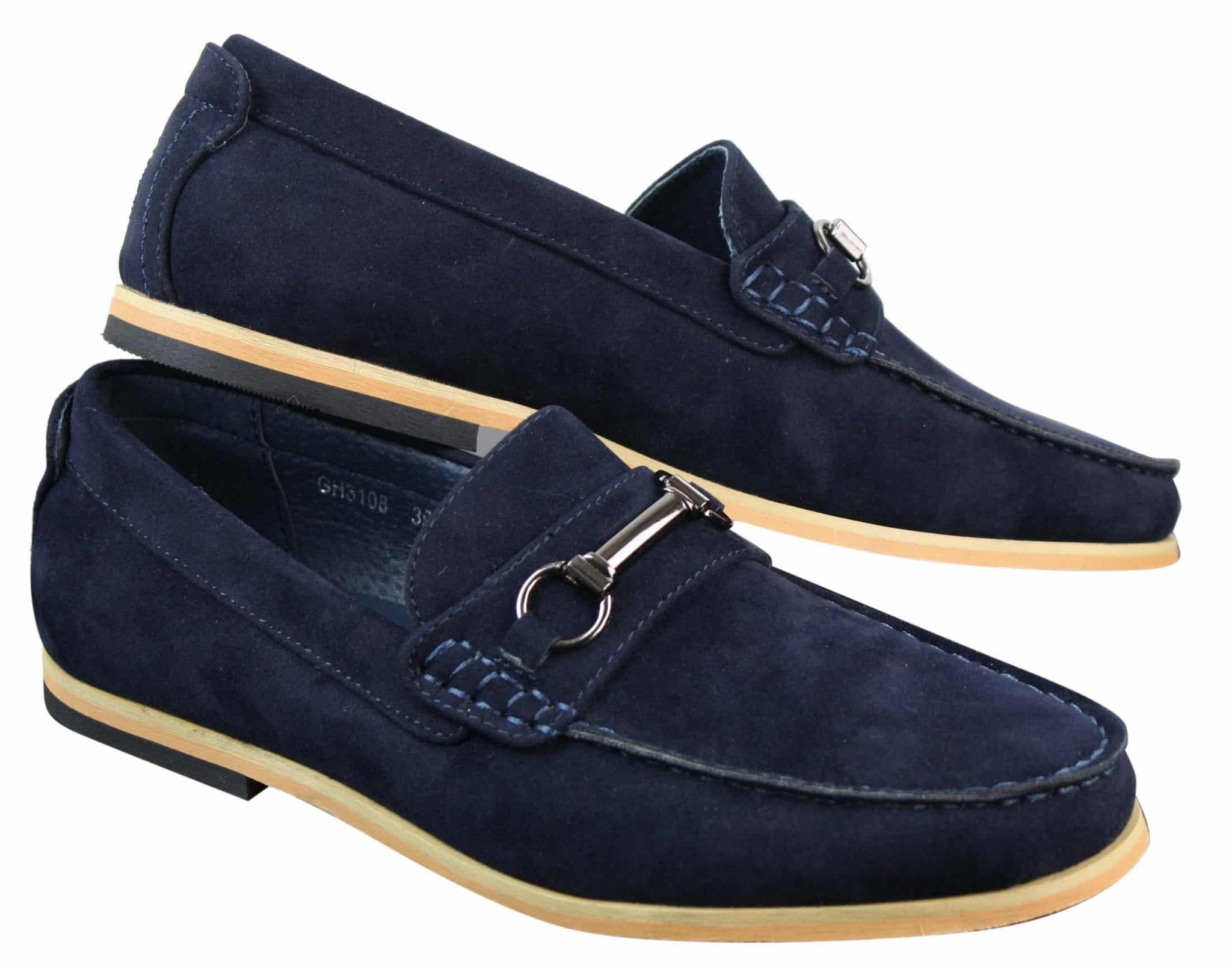 Moški čevlji za vožnjo s slip-on zaponko Horsebit, mokasini, retro elegantni in casual, iz semiša