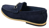 Moški čevlji za vožnjo s slip-on zaponko Horsebit, mokasini, retro elegantni in casual, iz semiša