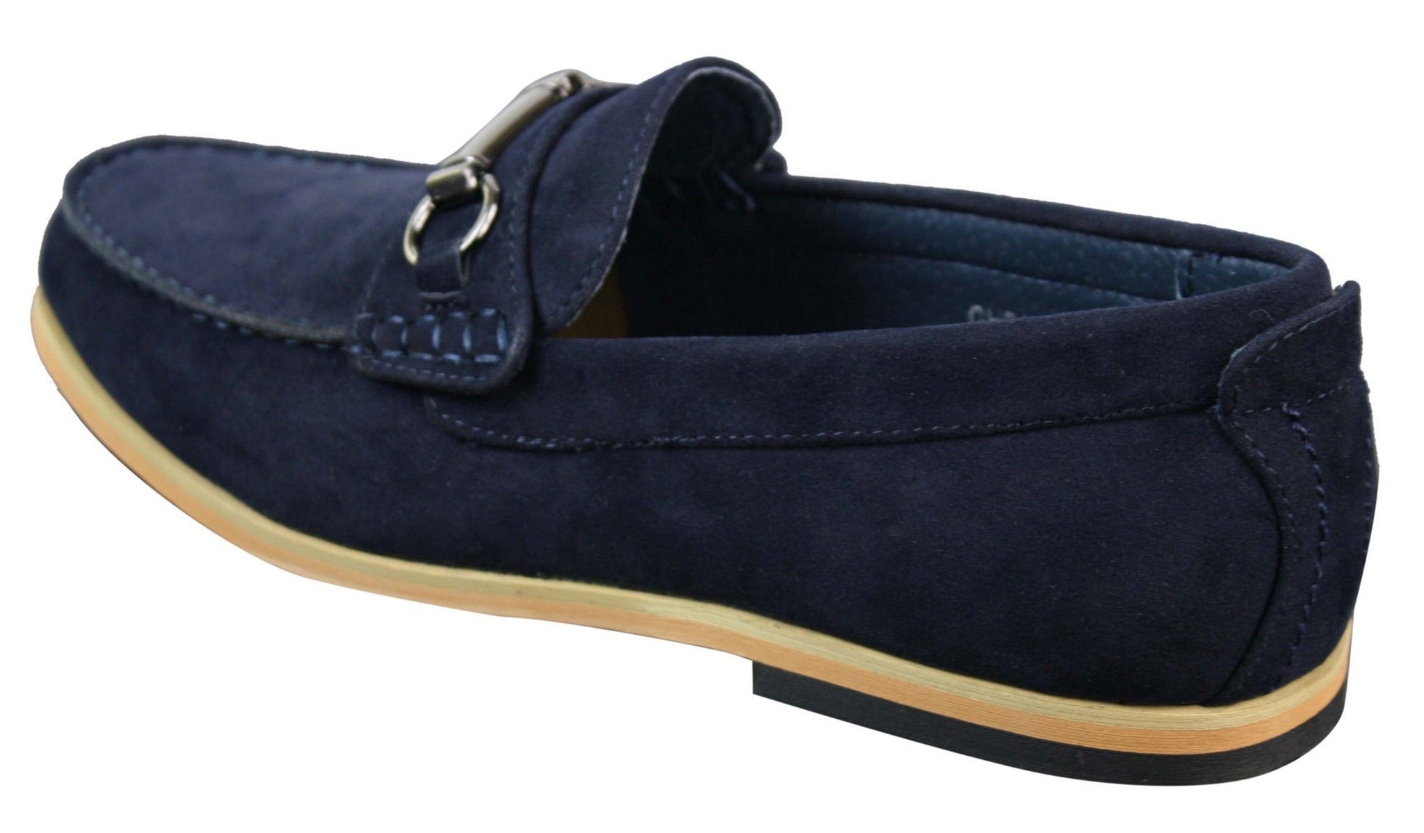 Moški čevlji za vožnjo s slip-on zaponko Horsebit, mokasini, retro elegantni in casual, iz semiša