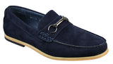 Moški čevlji za vožnjo s slip-on zaponko Horsebit, mokasini, retro elegantni in casual, iz semiša