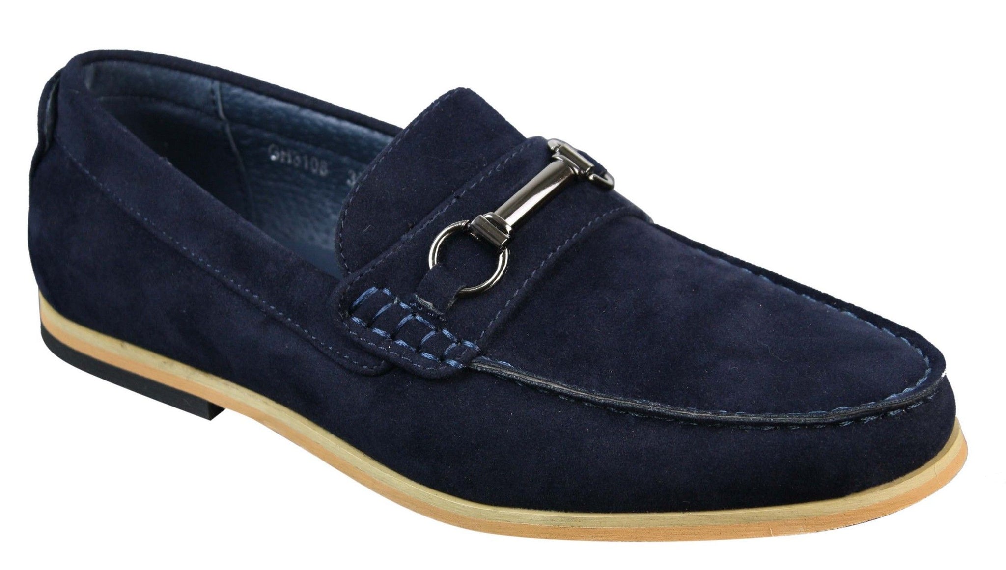 Moški čevlji za vožnjo s slip-on zaponko Horsebit, mokasini, retro elegantni in casual, iz semiša
