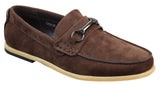 Moški čevlji za vožnjo s slip-on zaponko Horsebit, mokasini, retro elegantni in casual, iz semiša