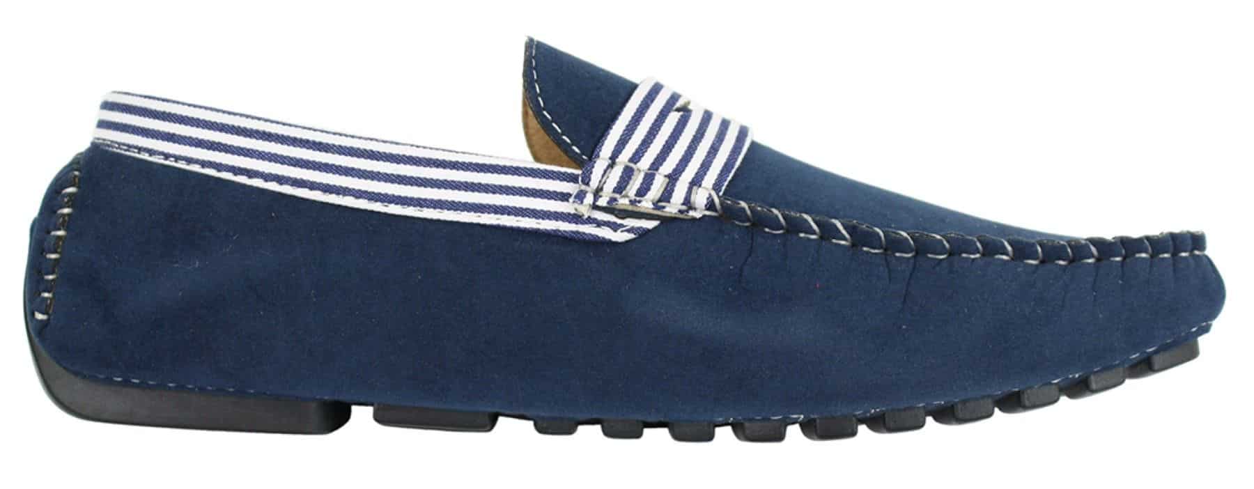 Moški semiš čevlji za na palubo, črtasti, brez natikačev, poletni, elegantni, priložnostni, italijanski