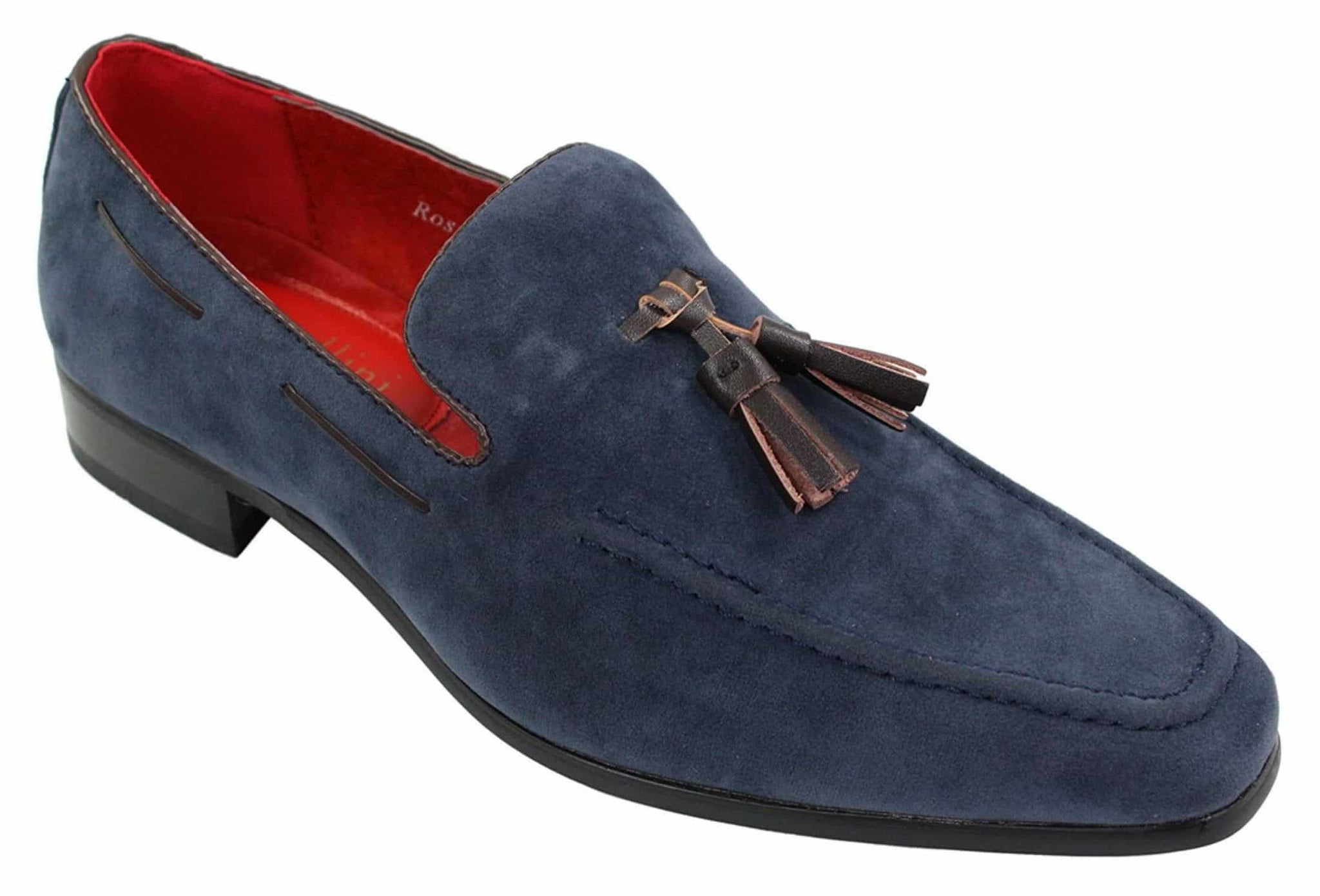 Moški semiš mokasini za vožnjo, brezrokavniki, usnjeni elegantni čevlji z resicami