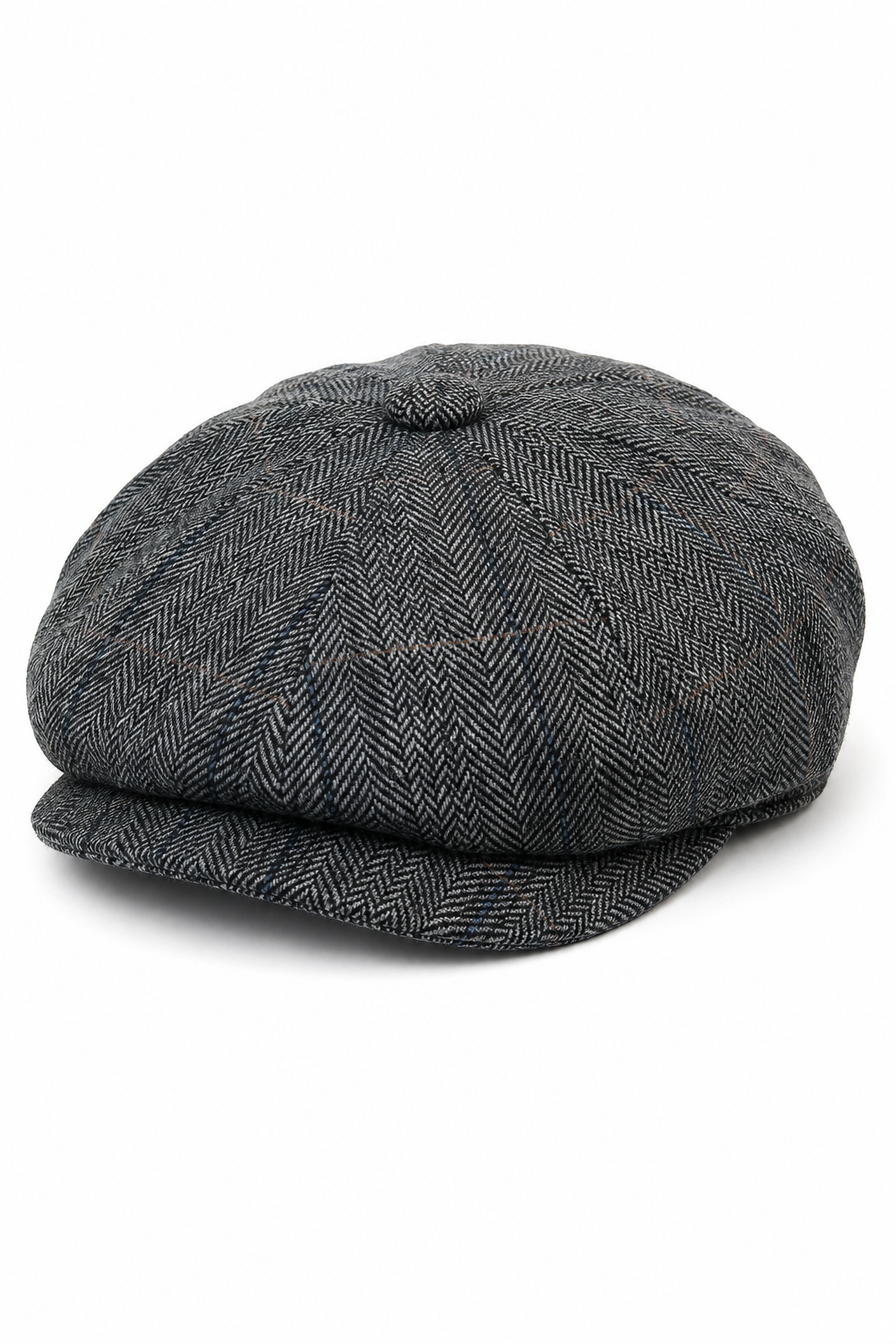 Moška kapa Peaky Blinders s tvidom in karo vzorcem