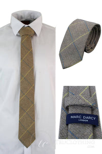 Moške kravate Marc Darcy iz tvida s teksturo ribje kosti, klasične vintage retro, DX7