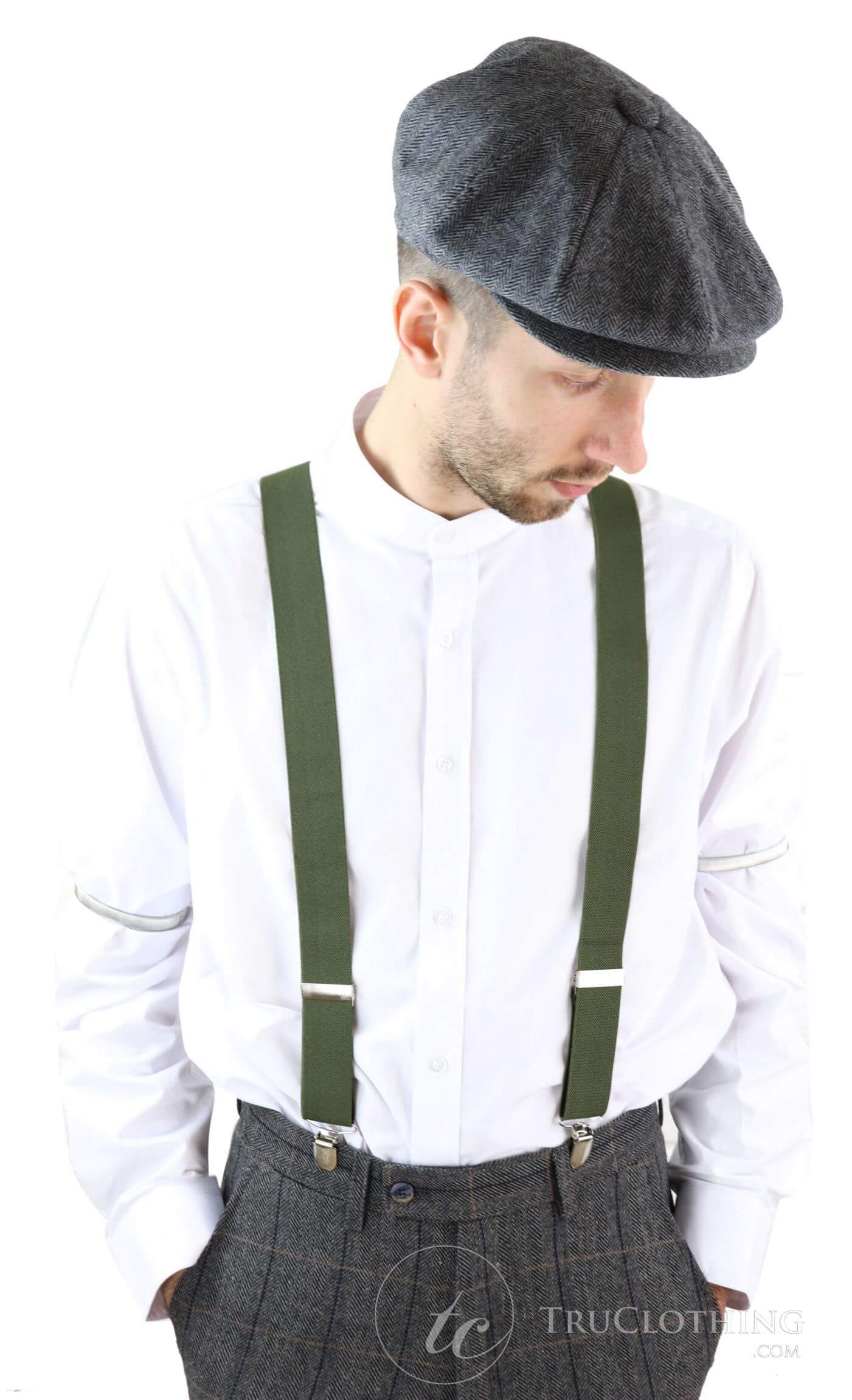 Moške vintage naramnice za hlače - veliko barv