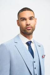 Miami - Moški poletni svetlo moder suknjič