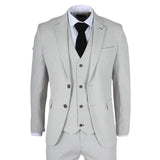 Miller - Moški siv karoiran blazer krojenega kroja