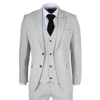 Miller - Moški siv karoiran blazer krojenega kroja