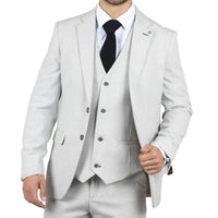 Miller - Moški siv karoiran blazer krojenega kroja