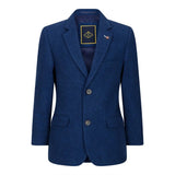 Fantovski 3-delni volneni komplet iz modrega tvida, vintage klasičen telovnik s 4 žepi iz 20. let prejšnjega stoletja