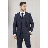 Parker - Moški mornarsko moder blazer kroja