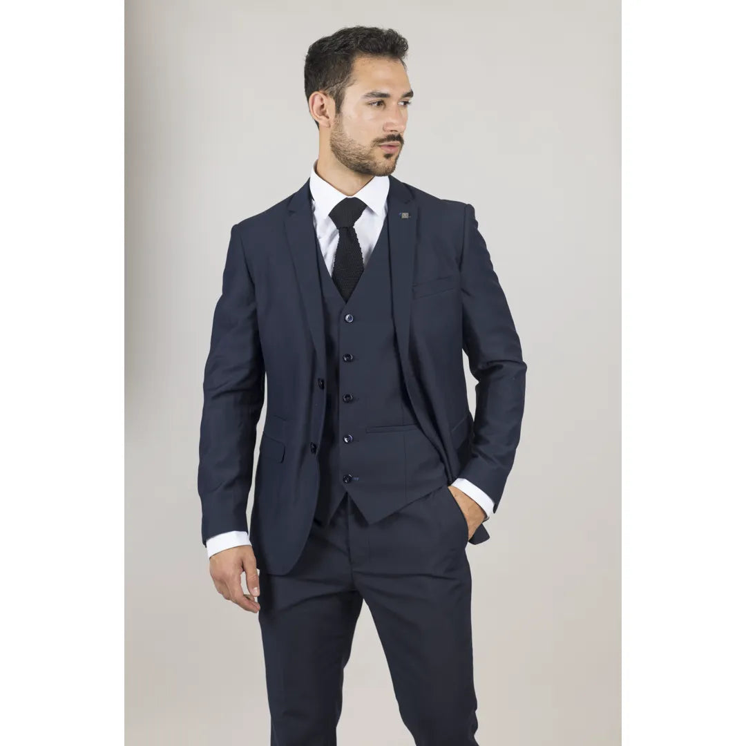 Parker - Moški mornarsko moder blazer kroja