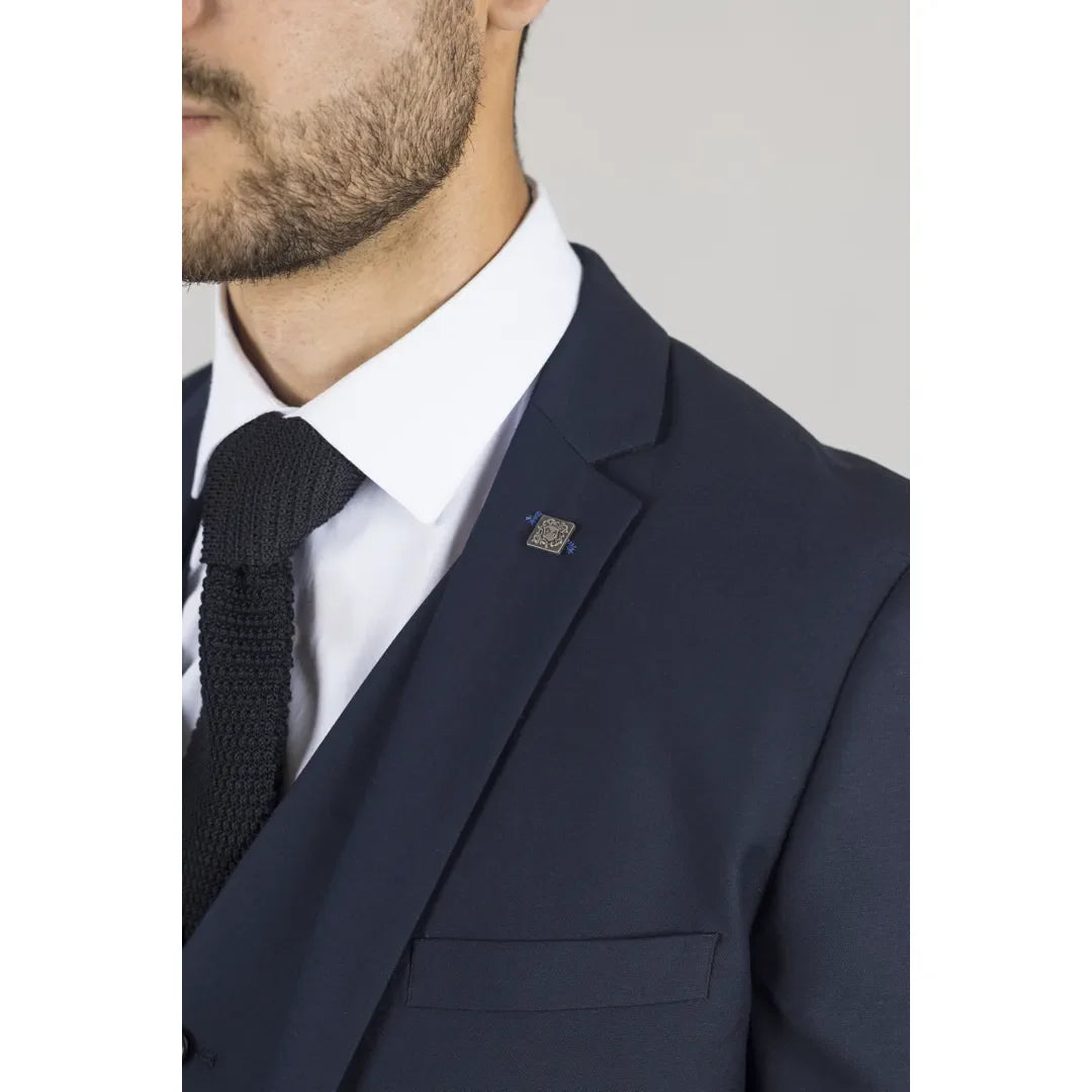 Parker - Moški mornarsko moder blazer kroja