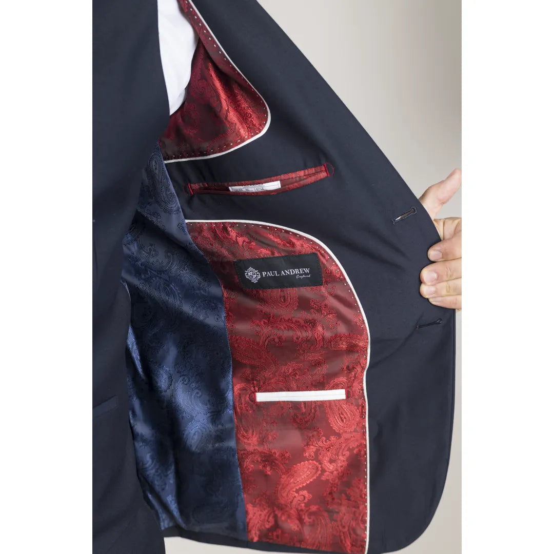 Parker - Moški mornarsko moder blazer kroja