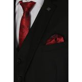 Parker - Moški enobarvni črni blazer