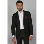 Parker - Moški enobarvni črni blazer