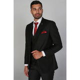 Parker - Moški enobarvni črni blazer