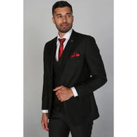 Parker - Moški enobarvni črni blazer