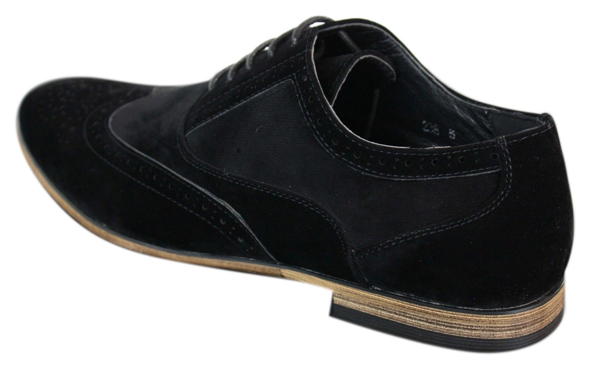 Patron 238 moški semiš usnjeni brogues elegantni casual rdeče rjavi mornarsko črni čevlji z vezalkami retro