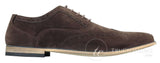 Patron 238 moški semiš usnjeni brogues elegantni casual rdeče rjavi mornarsko črni čevlji z vezalkami retro