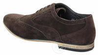 Patron 238 moški semiš usnjeni brogues elegantni casual rdeče rjavi mornarsko črni čevlji z vezalkami retro