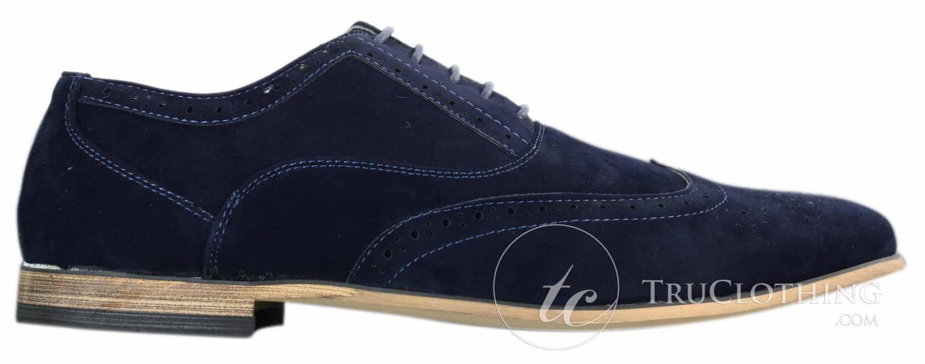 Patron 238 moški semiš usnjeni brogues elegantni casual rdeče rjavi mornarsko črni čevlji z vezalkami retro