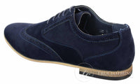 Patron 238 moški semiš usnjeni brogues elegantni casual rdeče rjavi mornarsko črni čevlji z vezalkami retro
