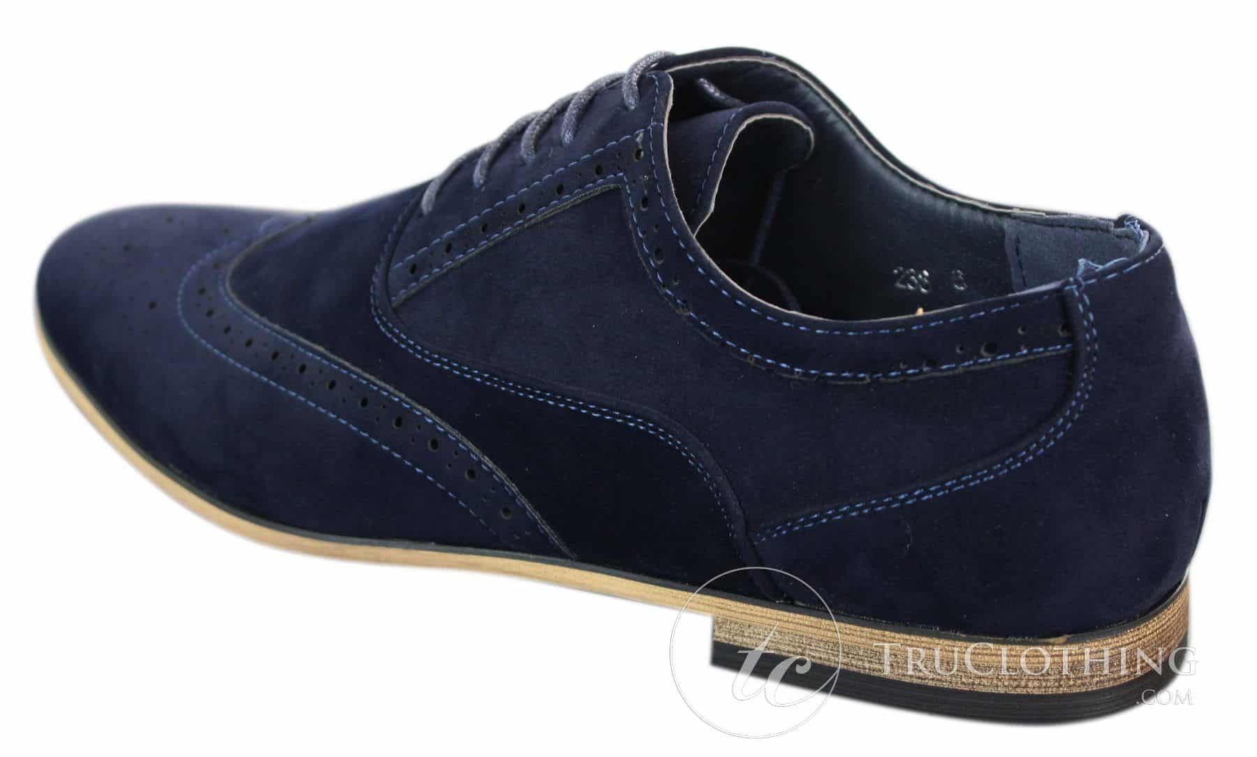 Patron 238 moški semiš usnjeni brogues elegantni casual rdeče rjavi mornarsko črni čevlji z vezalkami retro