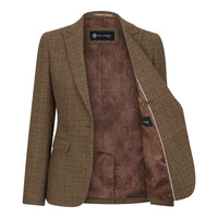 Ralph - Ženski rjav tvid blazer krojenega kroja