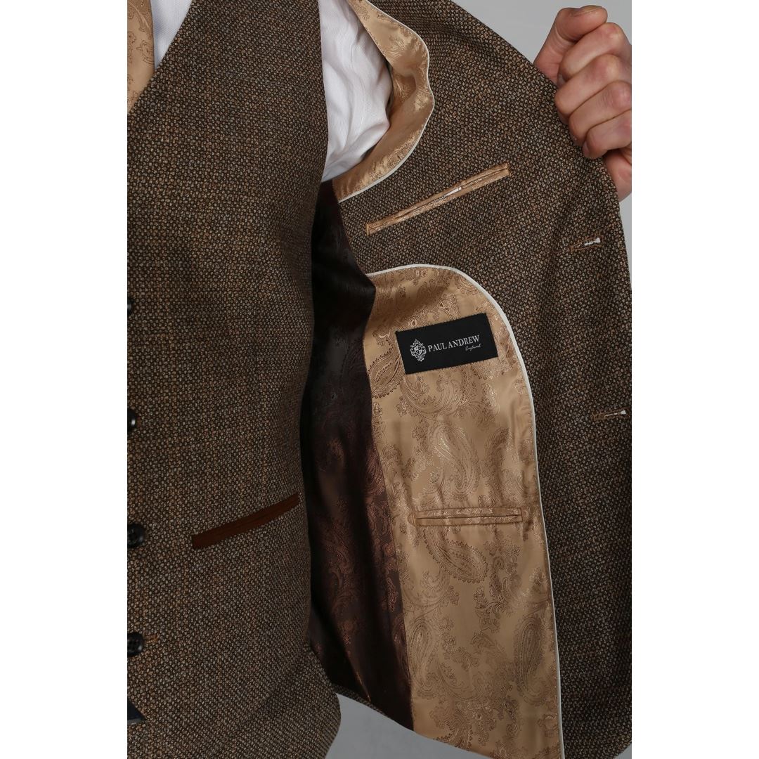 Ralph - Moški tvid rjav blazer